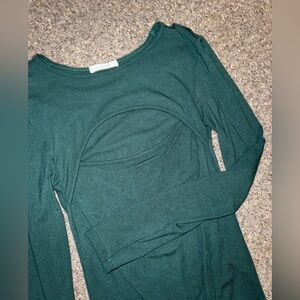 Cutout long sleeve shirt